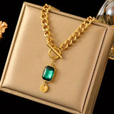COLLAR ESMERALDA COLGANTE