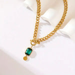 COLLAR ESMERALDA COLGANTE