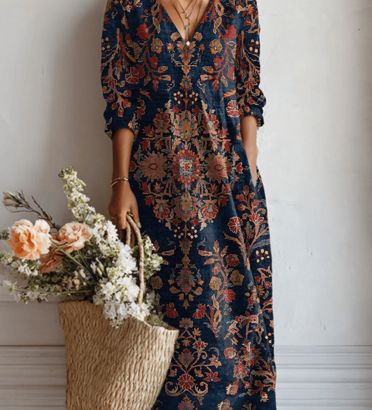 VESTIDO COTIDIANO CON ESTILO NATURAL - VALERINA MARBELLA