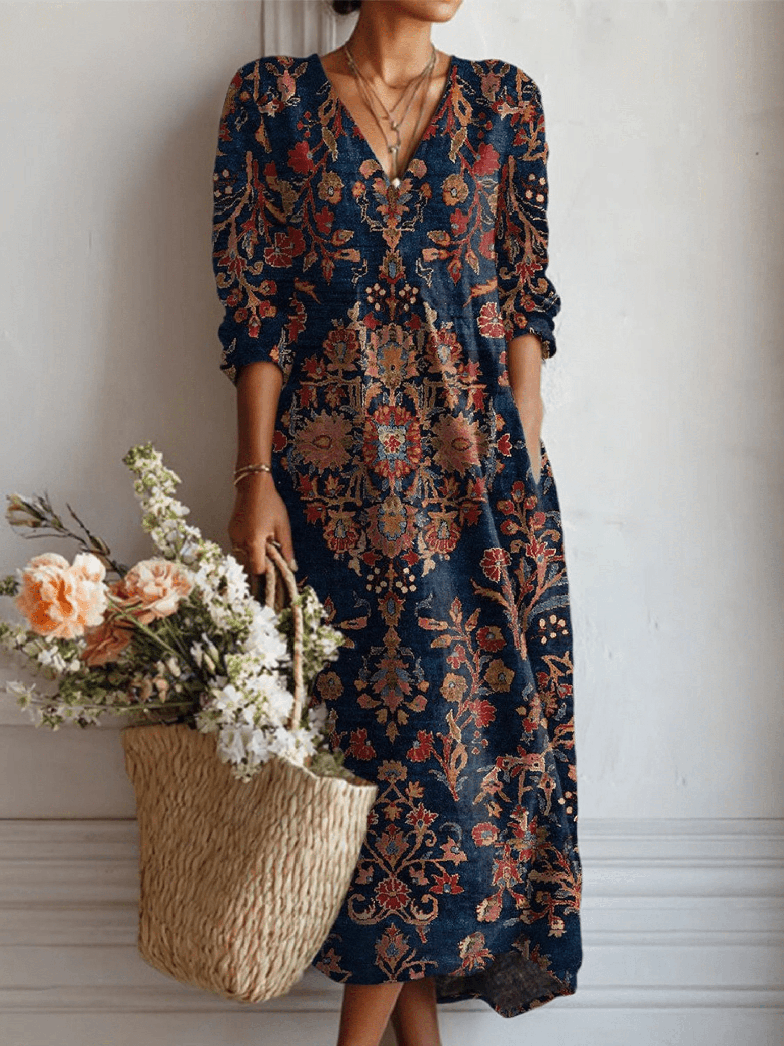 VESTIDO COTIDIANO CON ESTILO NATURAL - VALERINA MARBELLA