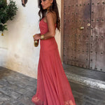 Dainia – Ein-Schulter-Maxikleid Aus Netz