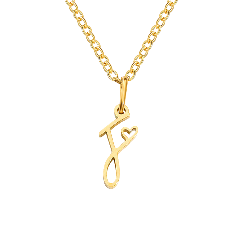 COLLAR CORAZÓN INITIALE | ORO
