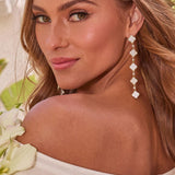 PENDIENTES COLGANTES ADORNADOS SILVIA