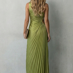 Felicity – Statement elegance – Women’s One-Shoulder Pleated Maxi Dress