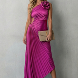 Felicity – Statement elegance – Women’s One-Shoulder Pleated Maxi Dress