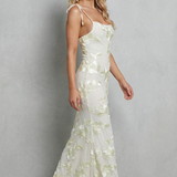 Fiona – Radiant bloom – Women’s Floral Bodycon Maxi Dress