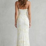 Fiona – Radiant bloom – Women’s Floral Bodycon Maxi Dress