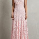 Florielle – Romantic floral silhouette – Sleeveless maxi dress