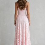 Florielle – Romantic floral silhouette – Sleeveless maxi dress