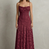 Florielle – Romantic floral silhouette – Sleeveless maxi dress