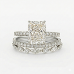 CONJUNTO DE ANILLOS BODA | ORO BLANCO