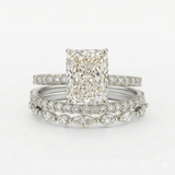 CONJUNTO DE ANILLOS BODA | ORO BLANCO