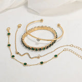 CONJUNTO VERDE PIERRE PRECIOSA PULSERA