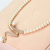 CONJUNTO NATUREL PERLA COLLAR + PENDIENTES