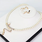 CONJUNTO NATUREL PERLA COLLAR + PENDIENTES