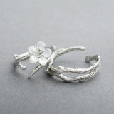 ANILLO VINTAGE BLANCO FLOR RÉGLABLE