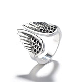ANILLO RÉGLABLE ÁNGEL EN 925 STERLING PLATA
