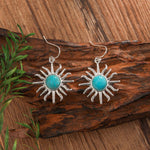 PENDIENTES WESTERN BOHEMIO SOLEIL FORME TURQUESA GOTA