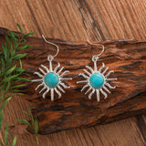 PENDIENTES WESTERN BOHEMIO SOLEIL FORME TURQUESA GOTA