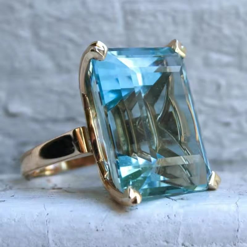 ANILLO VINTAGE TURQUESA VERRE ORO