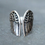 ANILLO RÉGLABLE ÁNGEL EN 925 STERLING PLATA