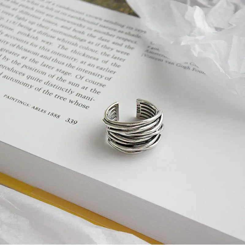 ANILLO RÉGLABLE PLATA RANG
