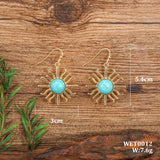 PENDIENTES WESTERN BOHEMIO SOLEIL FORME TURQUESA GOTA