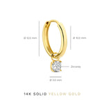 CONJUNTO LARMES DE LUNA PIERRE PENDIENTES | ORO