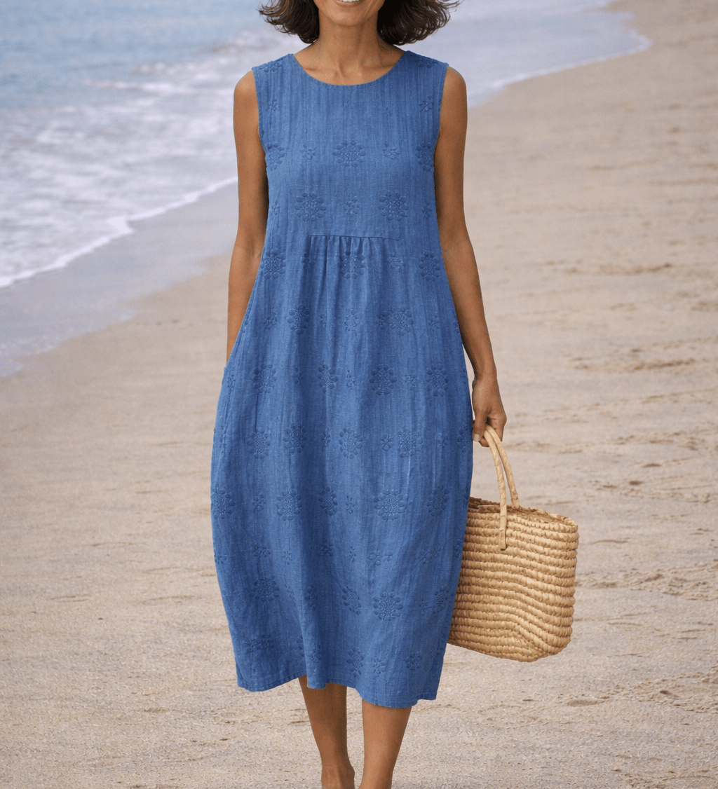 VESTIDO MIDI ESTAMPADO - VALERINA MARBELLA