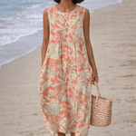 VESTIDO MIDI FLORAL FEMENINO - VALERINA MARBELLA