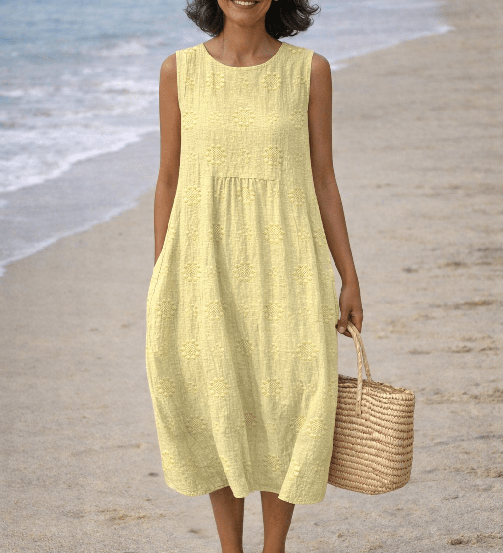 VESTIDO MIDI ESTAMPADO - VALERINA MARBELLA