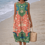 VESTIDO MIDI DE INSPIRACIÓN BOHEMIA - VALERINA MARBELLA