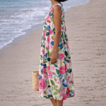 VESTIDO MIDI FLORAL LIGERO - VALERINA MARBELLA