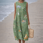 VESTIDO MIDI ESTILO BOSQUE - VALERINA MARBELLA