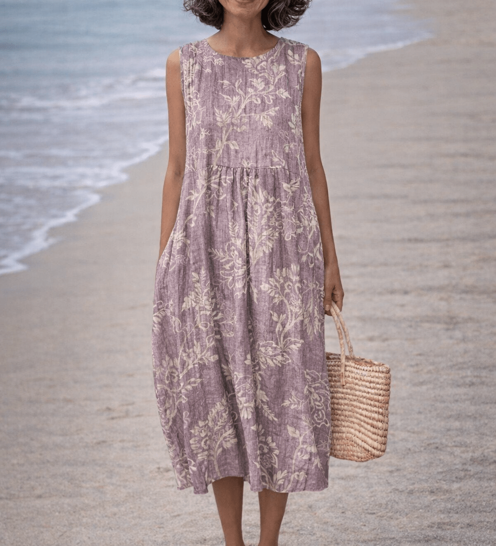VESTIDO MIDI FLORAL DELICADO - VALERINA MARBELLA