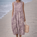 VESTIDO MIDI FLORAL DELICADO - VALERINA MARBELLA