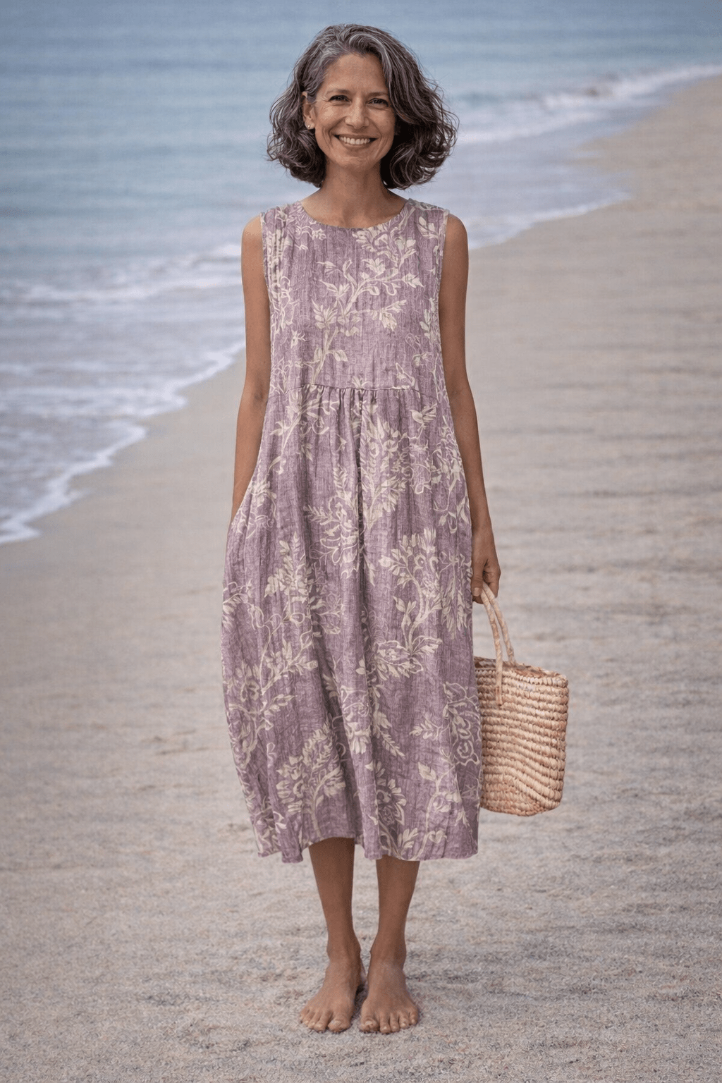 VESTIDO MIDI FLORAL DELICADO - VALERINA MARBELLA