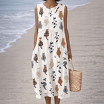 VESTIDO MIDI CON GATOS DULCES - VALERINA MARBELLA