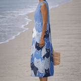 VESTIDO MIDI PATCHWORK CON GATOS - VALERINA MARBELLA
