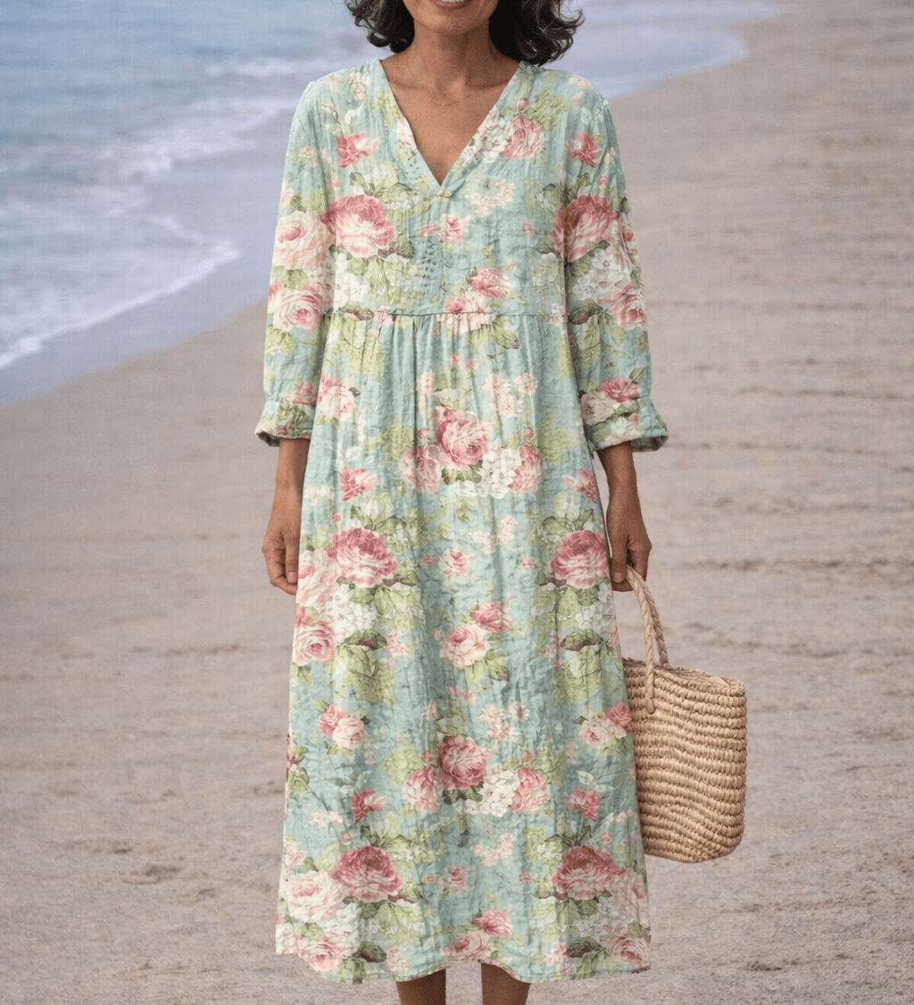 VESTIDO FLORAL EN FLORACIÓN - VALERINA MARBELLA