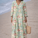 VESTIDO FLORAL EN FLORACIÓN - VALERINA MARBELLA
