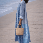 VESTIDO FLUIDO EN TONO AZUL - VALERINA MARBELLA