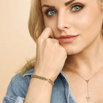 PULSERA ESTATE MALLA CUBANA | ORO