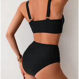 BIKINI CON TEJIDO PLISADO