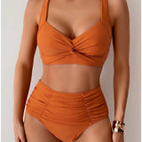 BIKINI CON TEJIDO PLISADO