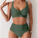 BIKINI CON TEJIDO PLISADO