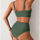 BIKINI CON TEJIDO PLISADO