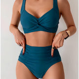 BIKINI CON TEJIDO PLISADO