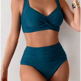 BIKINI CON TEJIDO PLISADO