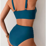 BIKINI CON TEJIDO PLISADO